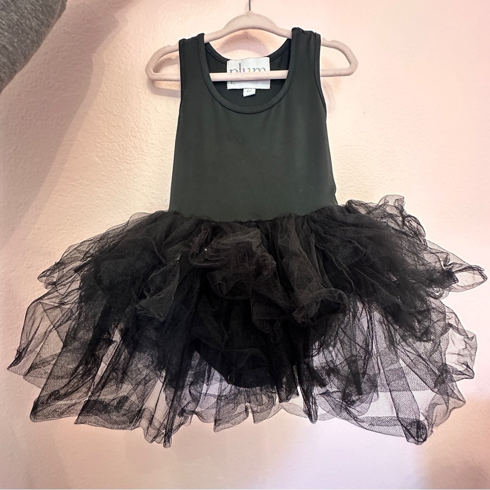 Plum Black Tulle Dress